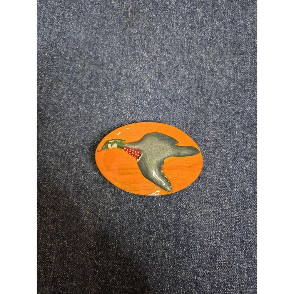 Handmade Wood Duck Wooden Belt Buckle - Resin Sealed